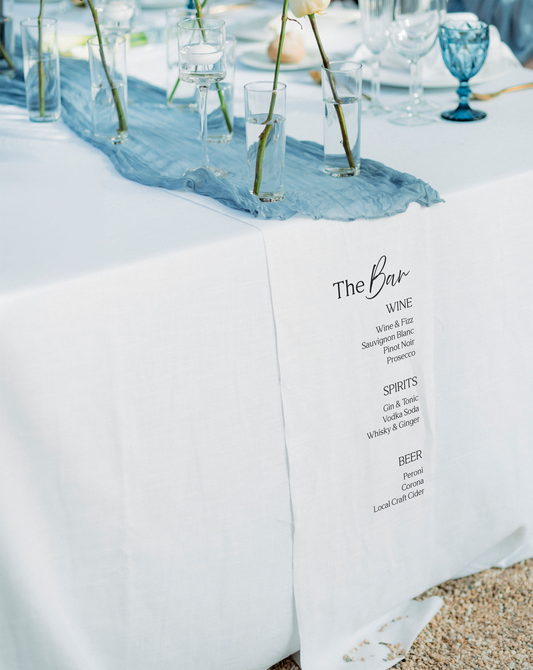 June | Linen Bar Sign
