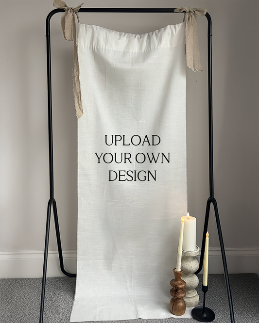 June | Add Your Own Artwork Linen Sign