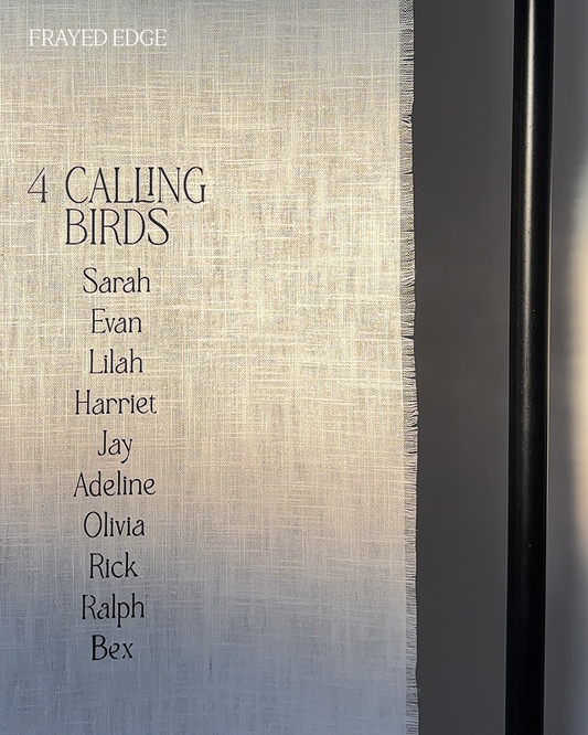 June | Add Your Own Artwork Linen Sign