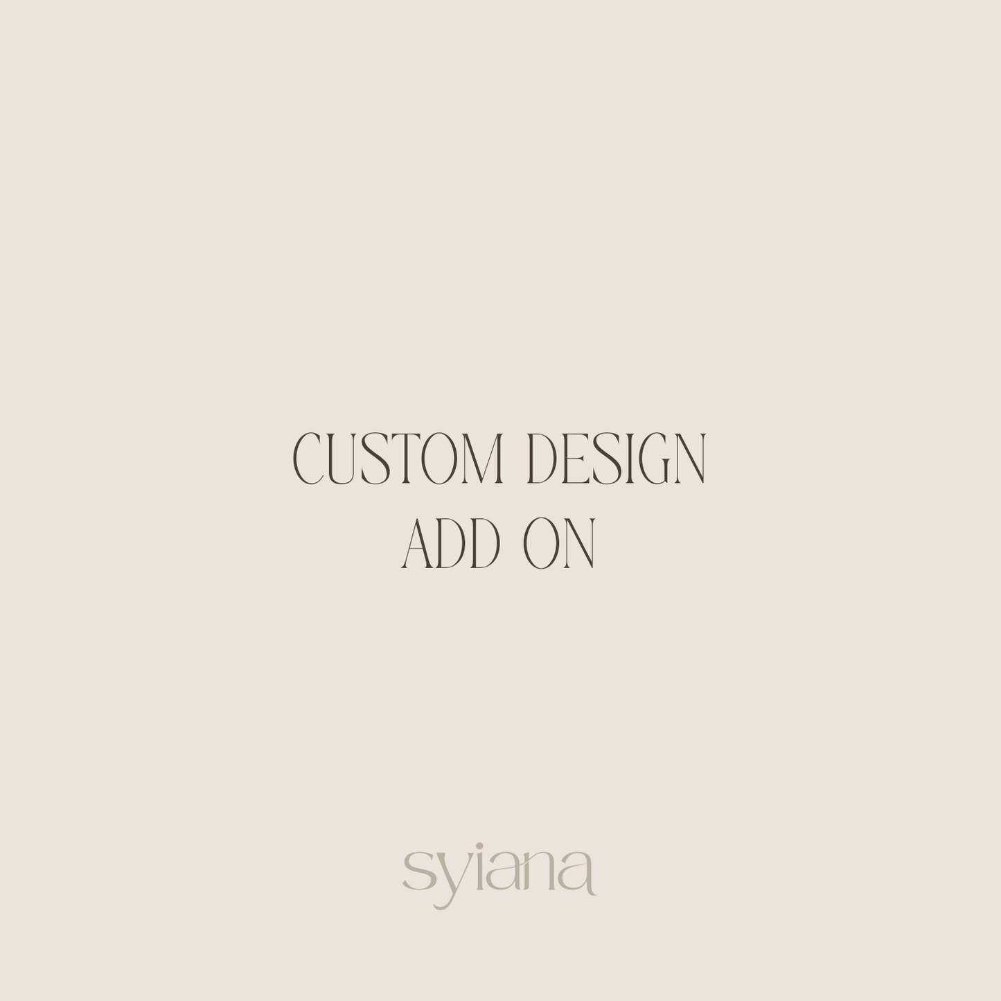 Custom Design Add-on