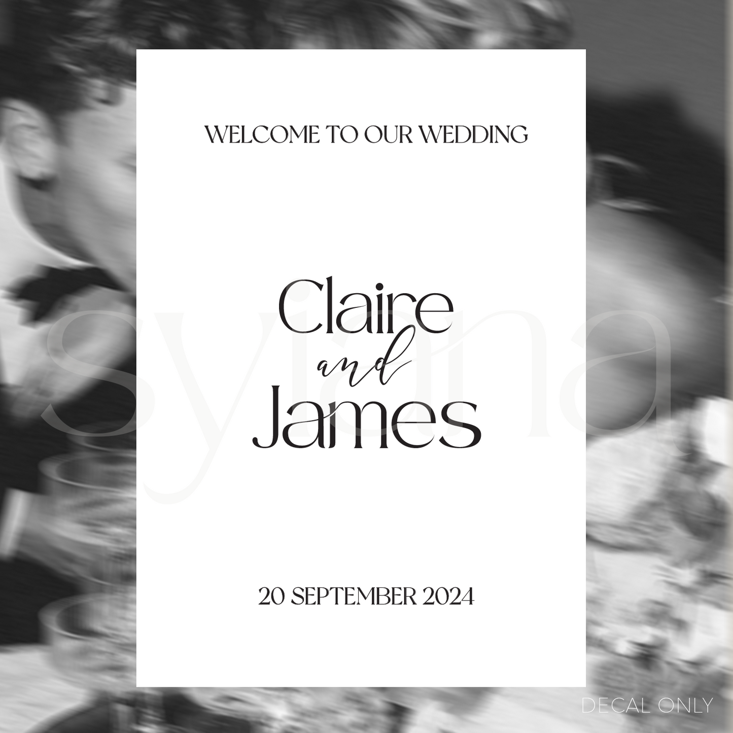 Welcome Sign Decal Sticker Vol 2 | DIY Bride