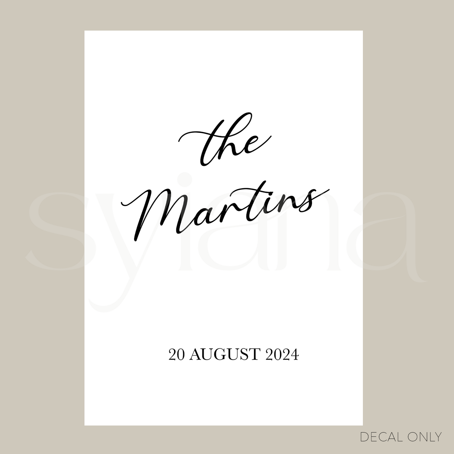 Welcome Sign Decal Sticker Vol 3 | DIY Bride