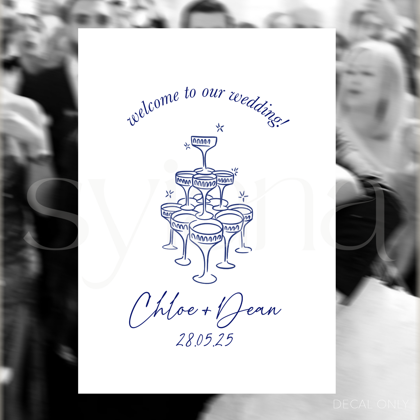 Welcome Sign Decal Sticker Vol 8 | DIY Bride