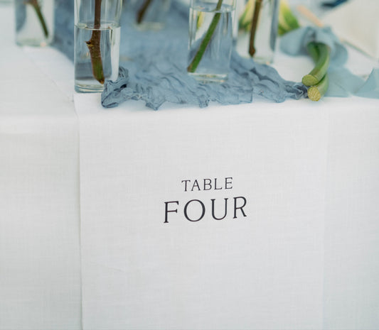June | Linen Table Numbers