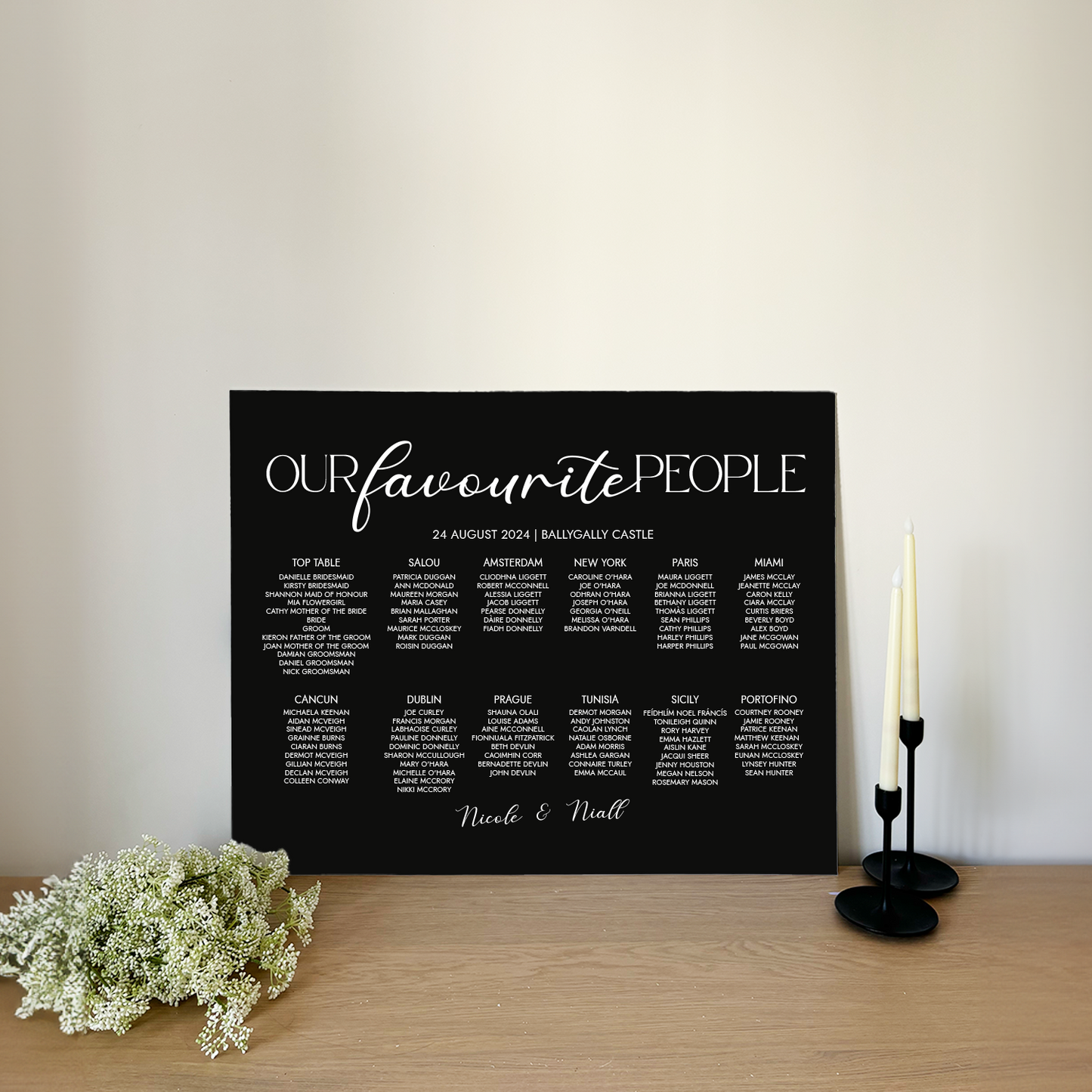 Elsie | Table Plan Vol 3 Landscape