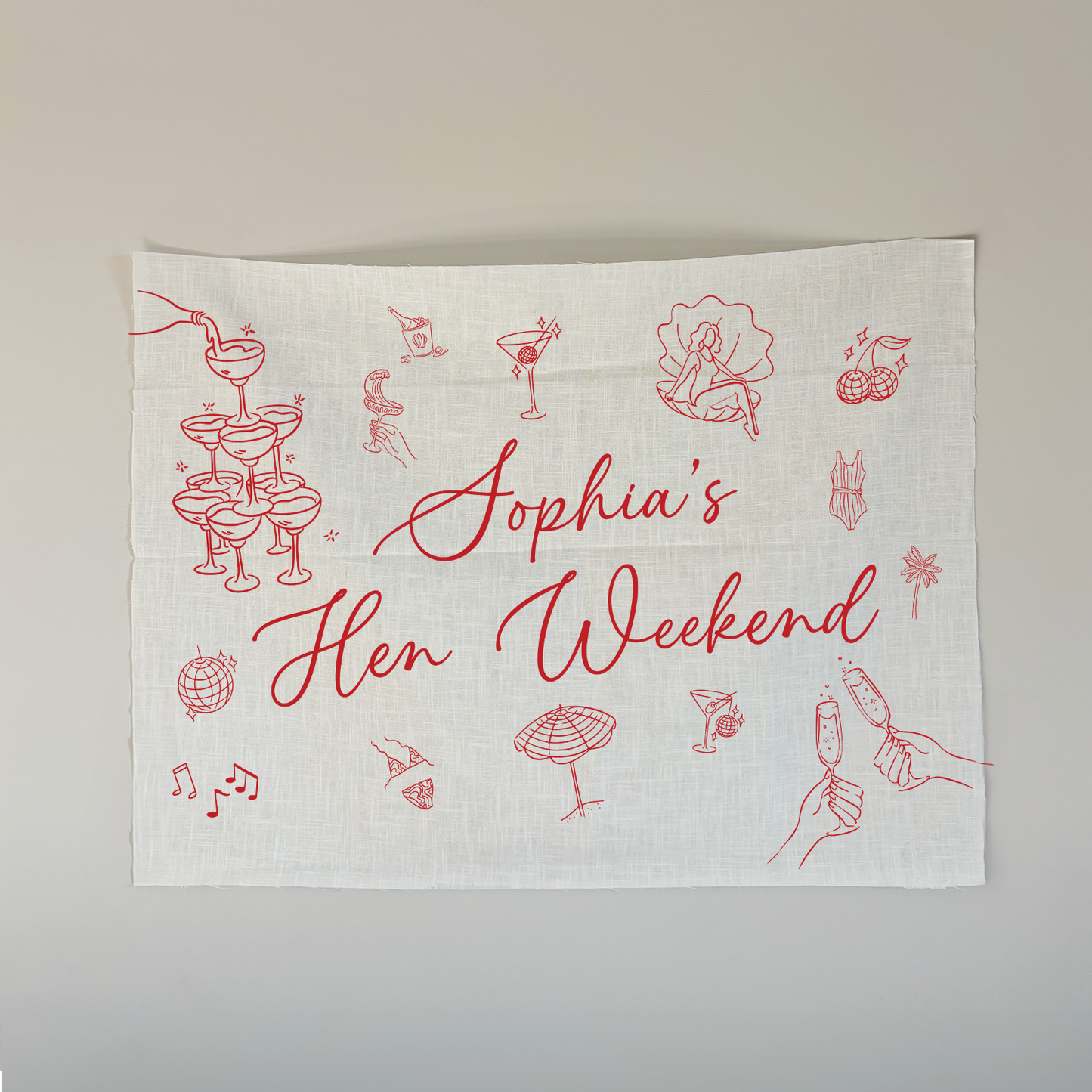 Linen | Bachelorette/Hen Party Sign Vol 1