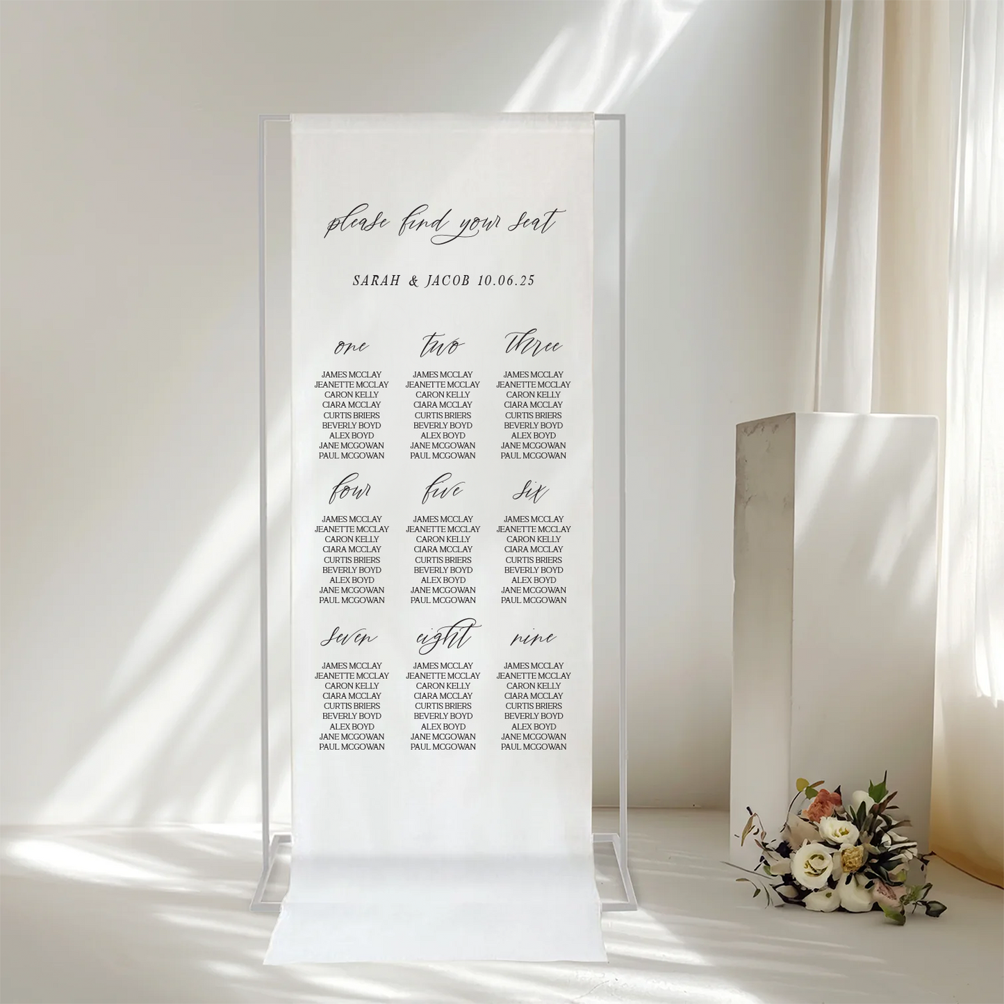 Wren | Linen Table Plan Vol 2
