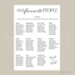 Table Plan Decal Vol 1 | DIY Bride