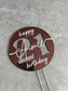 Metallic Personalised Cake Topper