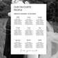 Table Plan Decal Vol 5 | DIY Bride