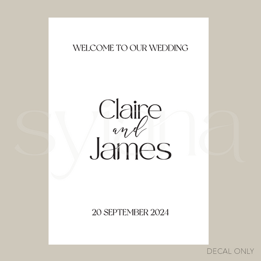 Welcome Sign Decal Sticker Vol 2 | DIY Bride