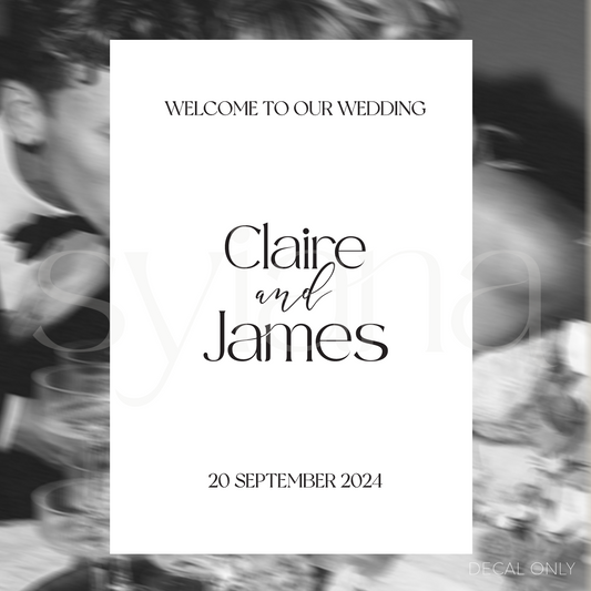 Welcome Sign Decal Sticker Vol 2 | DIY Bride