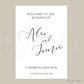 Welcome Sign Decal Sticker Vol 4 | DIY Bride