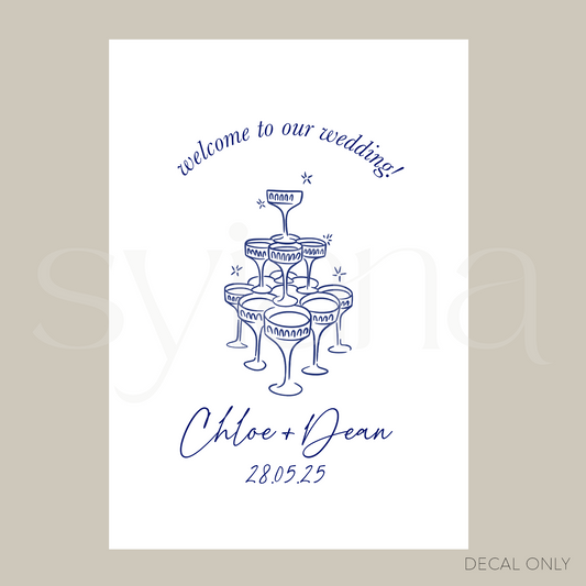 Welcome Sign Decal Sticker Vol 8 | DIY Bride