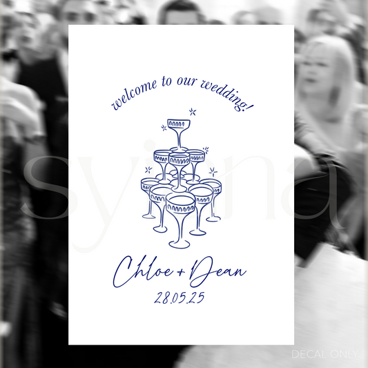 Welcome Sign Decal Sticker Vol 8 | DIY Bride